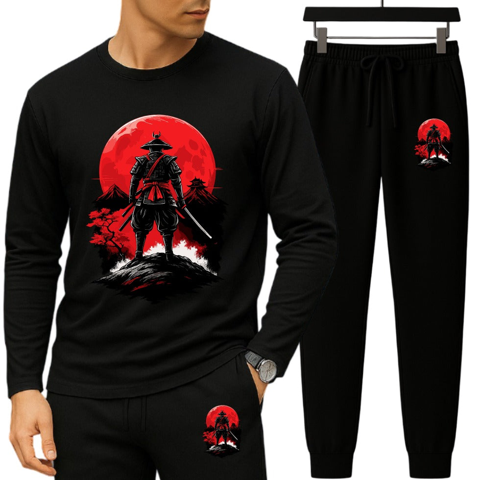 Long Sleeve Drop Shoulder Tshirt and Trouser Set