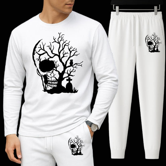 Long Sleeve Drop Shoulder Tshirt and Trouser Set