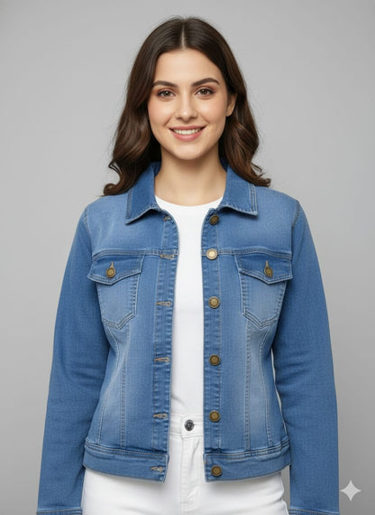 Ladies Premium Denim Jacket