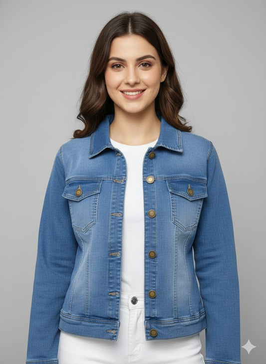 Ladies Premium Denim Jacket